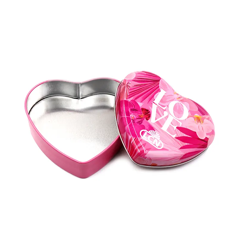 heart shape tin box